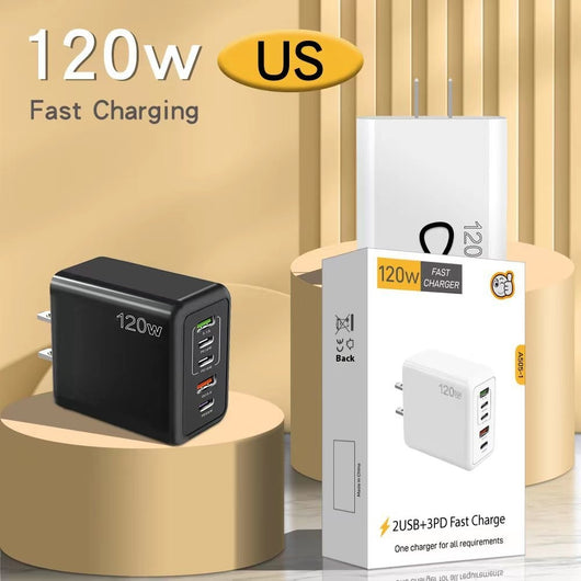 Cargador Rápido Multipuerto 120W - Enchufes Europeos, Americanos y Británicos - Image 16