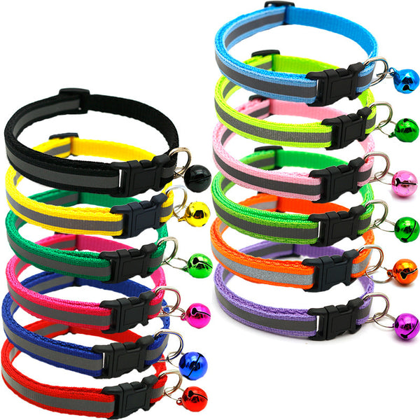 Collar Reflectante con Campana para Gatos