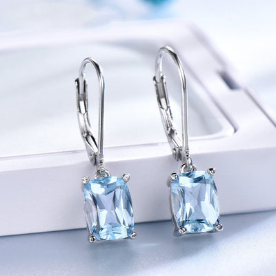 Aretes Colgante de Topacio en Plata 925 para Dama - Image 8