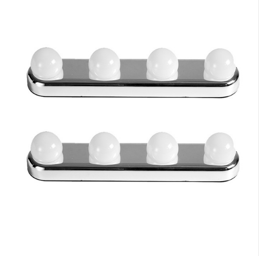 Espejo de Maquillaje LED con 4 Bombillas y Ventosa - Lámpara de Relleno Profesional - Image 4