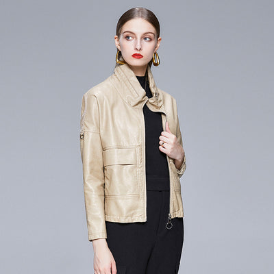 Chaqueta de Cuero Estilo Coreano para Mujer - Abrigo PU Elegante - Image 26