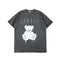 Camiseta Hombre Estampado Oso Vintage Desgastado