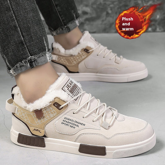 Zapatos Casuales Plus Velvet para Hombre Talla Grande