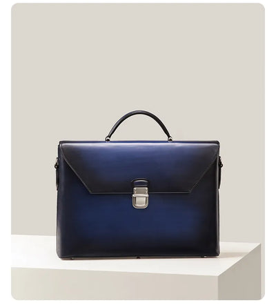 Bolso Vintage Artesanal de Cuero con Solapa para Negocios - Image 17