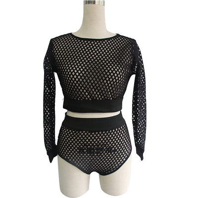 Traje de Baño Bikini Calado Sexy con Cobertor - Image 10