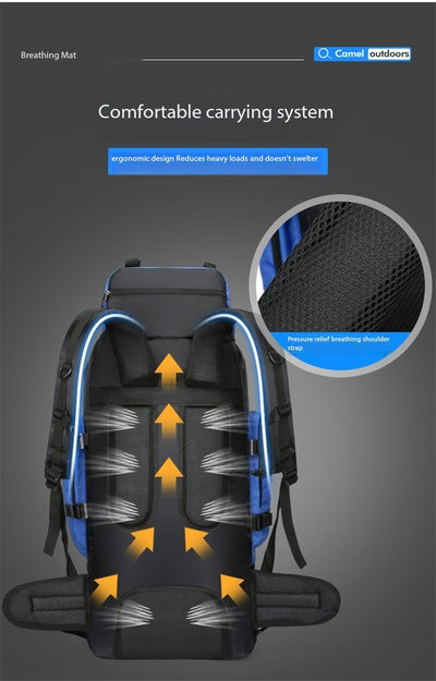Mochila de Viaje 90L Impermeable para Senderismo y Trabajo - Image 14