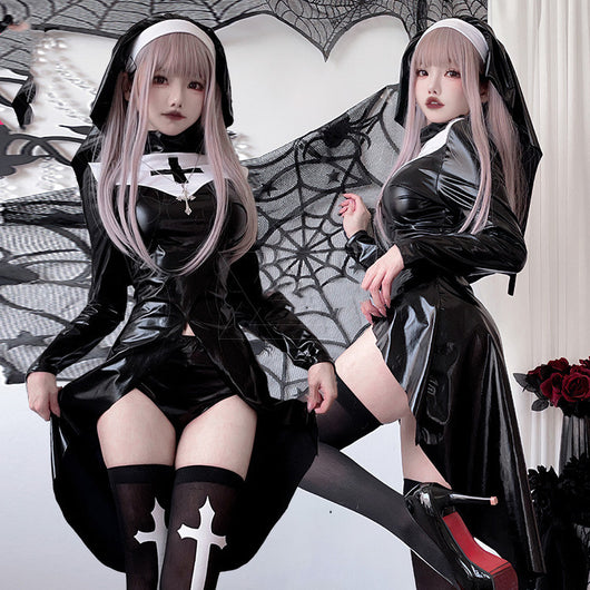 Disfraz de Monja Vampira Gótica - Cosplay Halloween Adulto Estilo Dark - Image 11