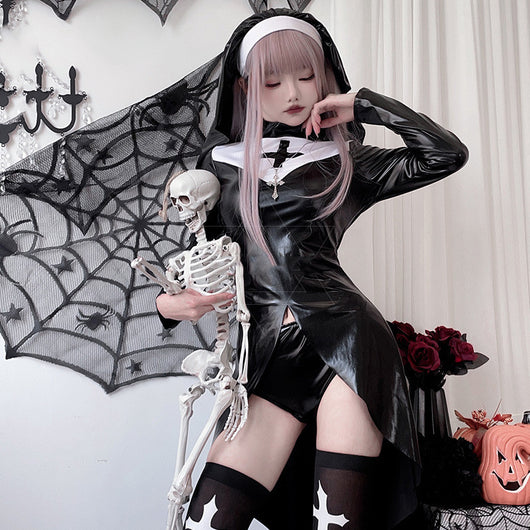 Disfraz de Monja Vampira Gótica - Cosplay Halloween Adulto Estilo Dark - Image 12