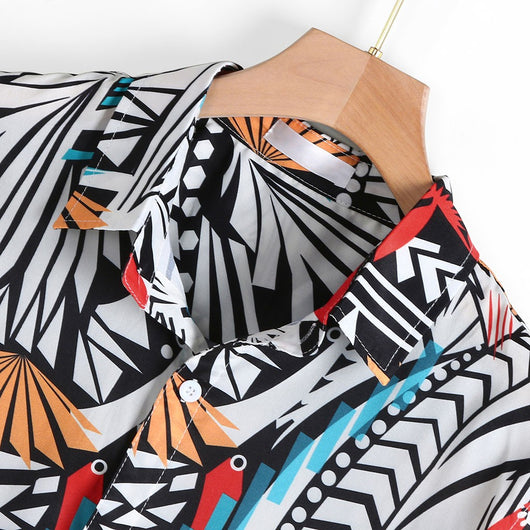 Camisa Estampada con Solapa - Image 3