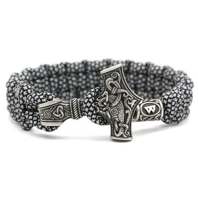 Pulsera Trenzada Martillo de Thor Vintage