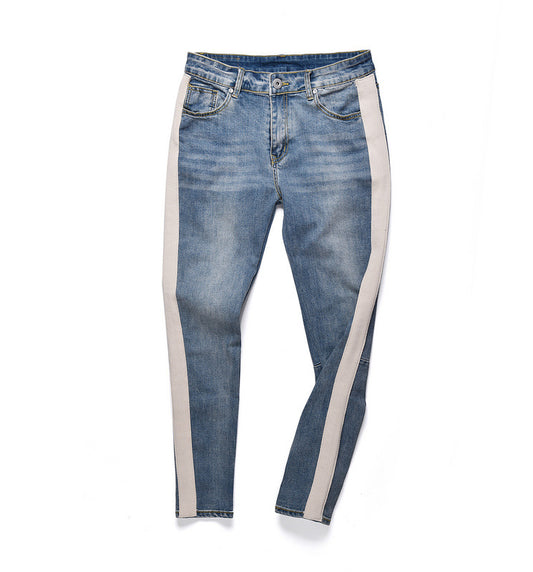 Jeans Blancos Clásicos con Lavado Desgastado - Corte Recto