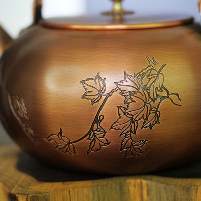 Hervidor de Cobre Puro Diseño Calabaza Gran Capacidad - Image 10