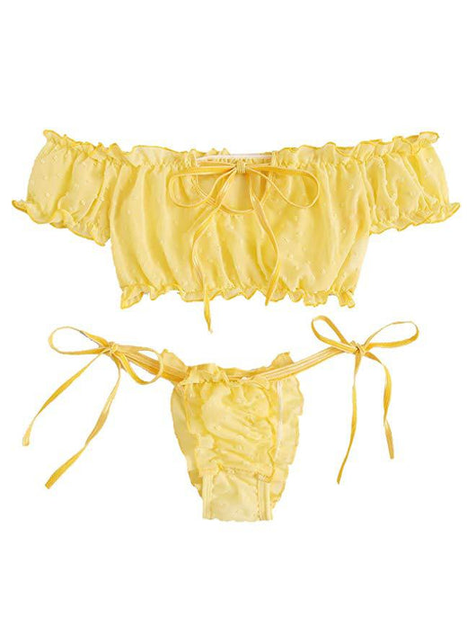 Conjunto de Lencería Sexy con Encaje y Diseño Dividido - Image 28