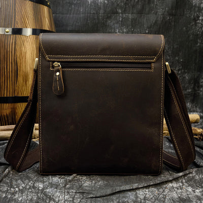 Bolsa de Cuero Vintage Crazy Horse para Hombre - iPad y Documentos - Image 5