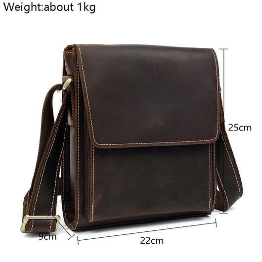 Bolsa de Cuero Vintage Crazy Horse para Hombre - iPad y Documentos - Image 7