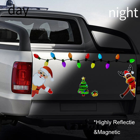 Adorno Navideño Reflectante Magnético para Auto con Diseño de Reno - Image 11