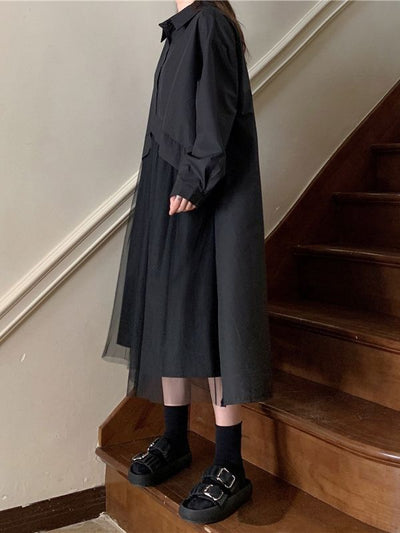 Vestido Largo Holgado de Manga Larga para Mujer - Image 9