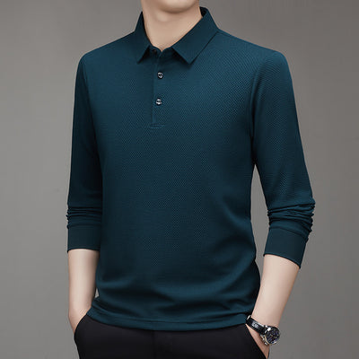 Camiseta Manga Larga Cuadros Panal Otoñal para Hombre - Image 12