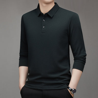 Camiseta Manga Larga Cuadros Panal Otoñal para Hombre - Image 16