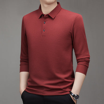 Camiseta Manga Larga Cuadros Panal Otoñal para Hombre - Image 17