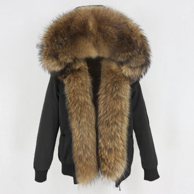 Parka con Forro de Piel de Mapache - Abrigo Térmico Premium - Image 19