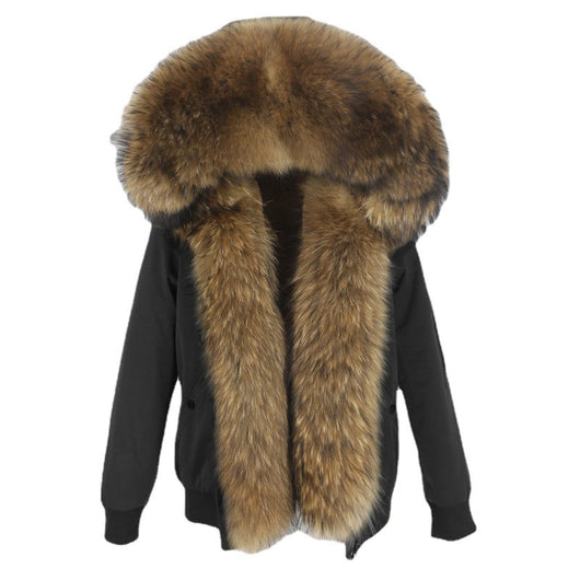 Parka con Forro de Piel de Mapache - Abrigo Térmico Premium - Image 21