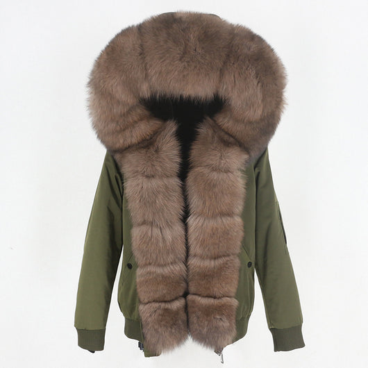 Parka con Forro de Piel de Mapache - Abrigo Térmico Premium - Image 22