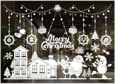 Pegatinas Navideñas para Ventanas en Colores Festivos - Image 21