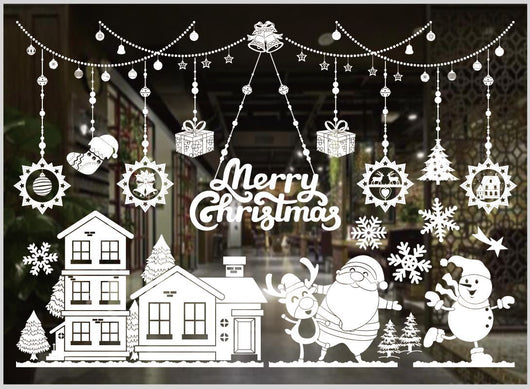 Pegatinas Navideñas para Ventanas en Colores Festivos - Image 21