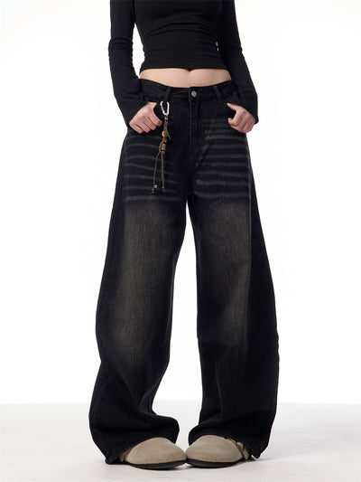 Pantalones Vaqueros Rectos Oversized Vintage Pierna Ancha - Image 13