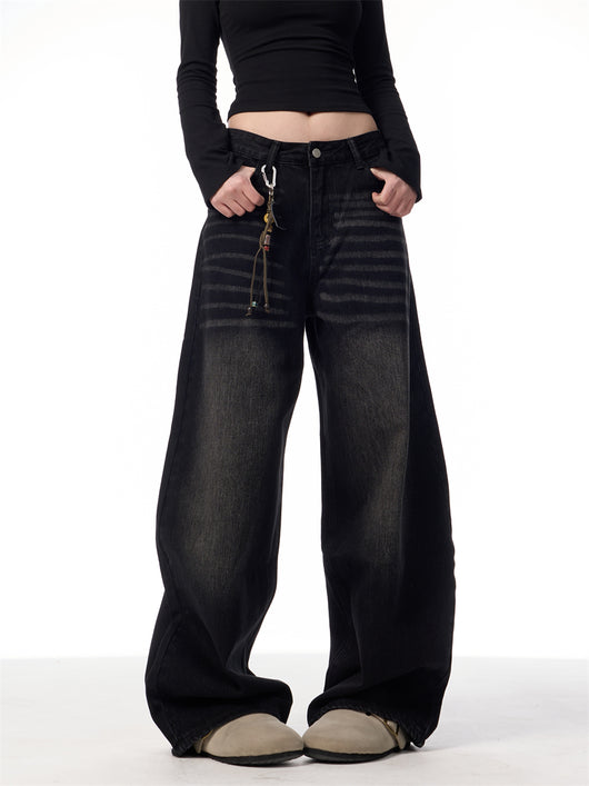 Pantalones Vaqueros Rectos Oversized Vintage Pierna Ancha - Image 13