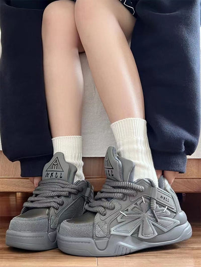 Zapatos Deportivos Estilo Coreano con Plataforma Elevada y Base Reforzada - Image 8