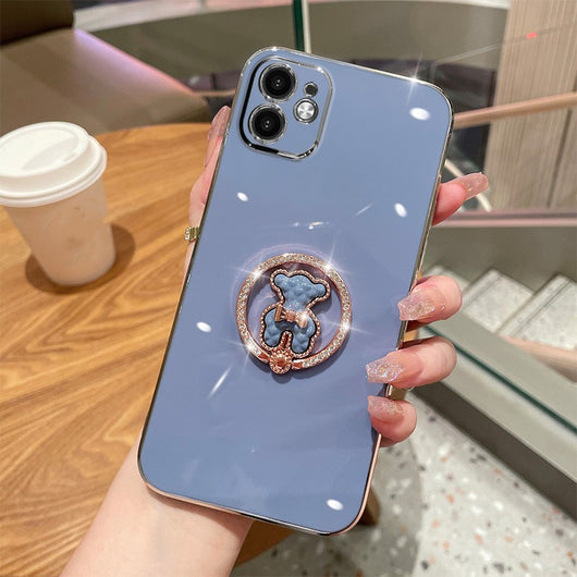 Funda Protectora Lujo Oso Brillante con Cristales Electrochapados - Image 19