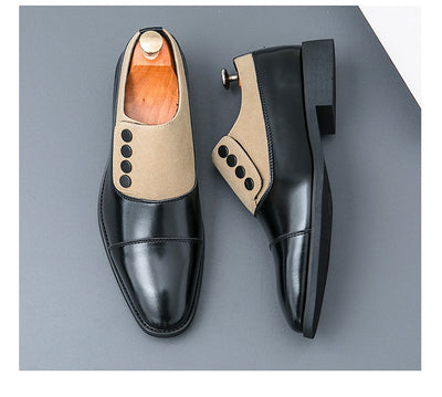 Zapatos de Cuero Slip-On con Punta Redondeada para Hombre - Image 19