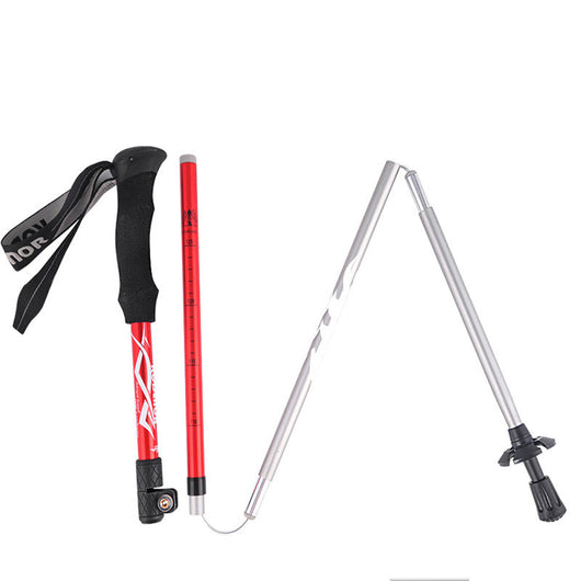 Bastones de Trekking Plegables de Aluminio con Cierre Externo - 5 Secciones Portátiles - Image 5