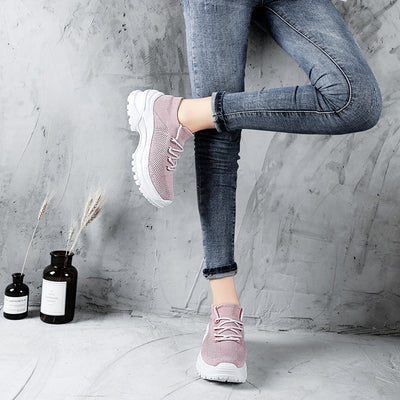 Zapatillas Blancas Transpirables para Niñas con Tejido Volador - Image 11