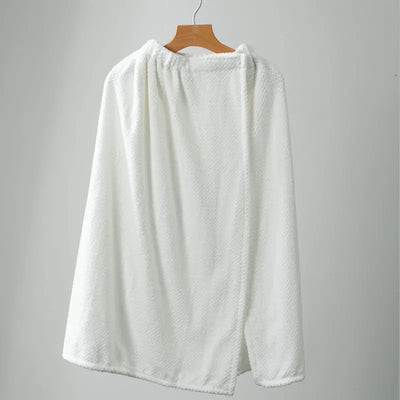 Bata de Baño Coral Fleece para Hombre - Estilo Wearable - Image 6