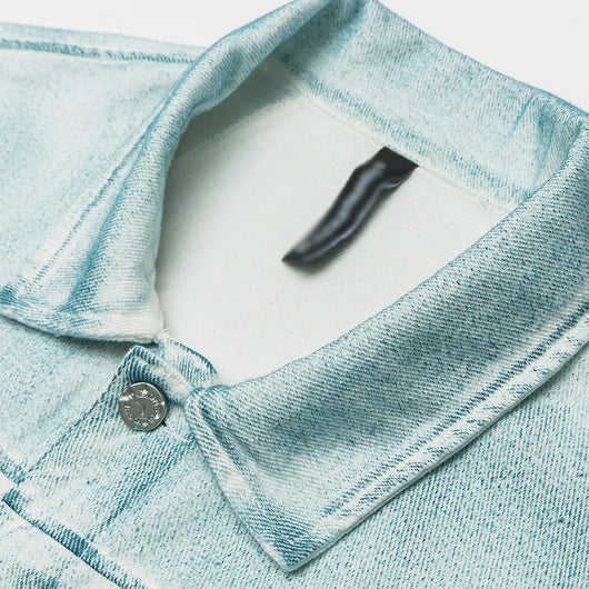 Chaqueta Denim Degradado Tie-dye para Hombre - Estilo Urbano Moderno - Image 4