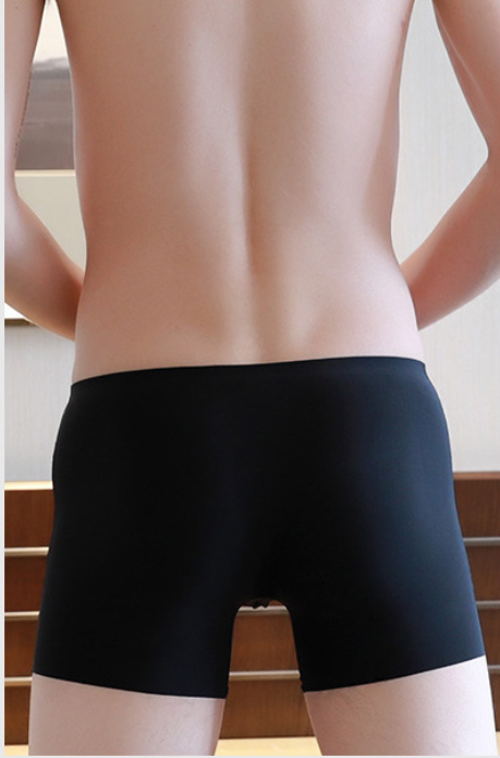 Calzoncillos sin marca de seda helada para hombre - Image 4