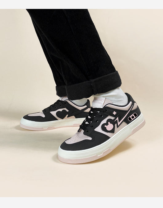 Zapatillas Deportivas Bajas para Mujer en Rosa y Negro - Image 17