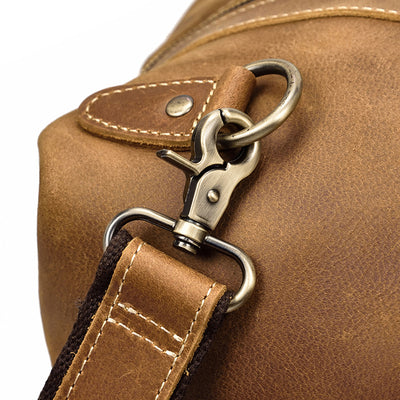 Bolsa de Viaje Grande en Cuero Crazy Horse - Capacidad Máxima - Image 10