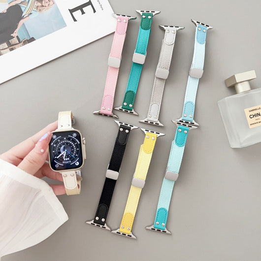 Correa Transpirable de Nylon Tejido para Apple Watch 8, 7, SE - Image 9