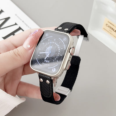 Correa Transpirable de Nylon Tejido para Apple Watch 8, 7, SE - Image 12