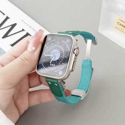 Correa Transpirable de Nylon Tejido para Apple Watch 8, 7, SE - Image 15