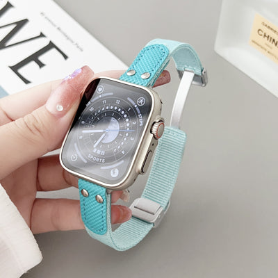 Correa Transpirable de Nylon Tejido para Apple Watch 8, 7, SE - Image 19