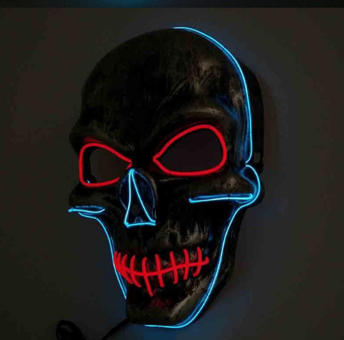 Máscara LED Brillante para Todo el Rostro - Halloween - Image 8