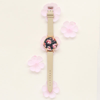 Reloj de Pulsera Lvpai para Mujer en Oro Rosa con Diseño Floral y Correa de Cuero - Image 16