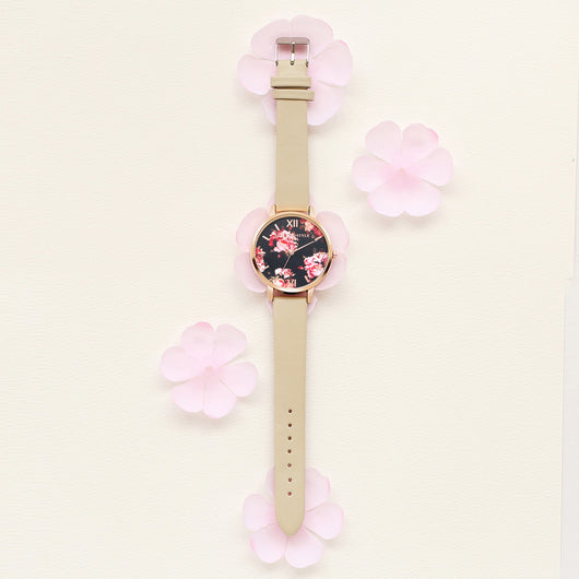 Reloj de Pulsera Lvpai para Mujer en Oro Rosa con Diseño Floral y Correa de Cuero - Image 16