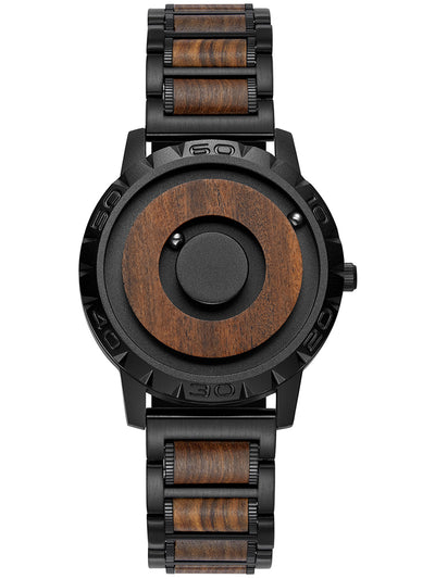 Reloj Minimalista de Bola Magnética en Palo de Rosa Sudafricano - Image 9