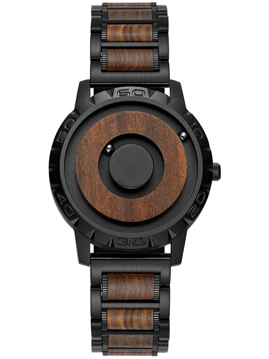Reloj Minimalista de Bola Magnética en Palo de Rosa Sudafricano - Image 9
